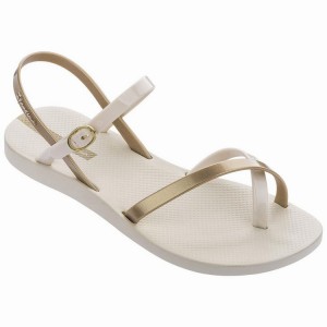 Beige / Gold Ipanema Fashion VIII Women's Sandals | TZ4723069