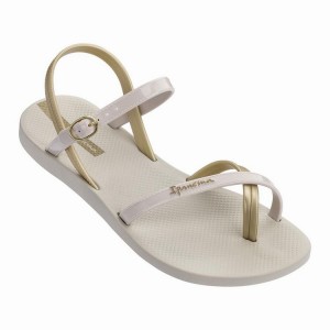 Beige / Gold Ipanema Fashion VII Women's Sandals | MQ9265841