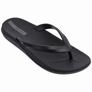 Black Ipanema Anatomic Lapa Ad Men's Flip Flops | XG3491062