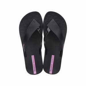 Black Ipanema Hit Women's Flip Flops | EF3975180