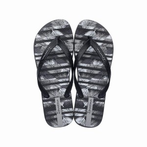 Black Ipanema Parati IV Ad Men's Flip Flops | ZN2503469