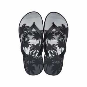 Black Ipanema Posto 10 Temas Men's Flip Flops | KI1946387