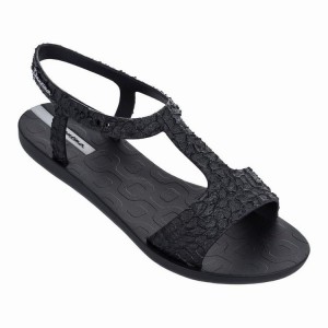 Black Ipanema Venus Women's Sandals | SM0562718