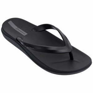 Black / Grey Ipanema Ana Lapa Men's Flip Flops | TL5847261