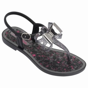 Black / Silver Ipanema Bela III Kids' Sandals | HE9327051