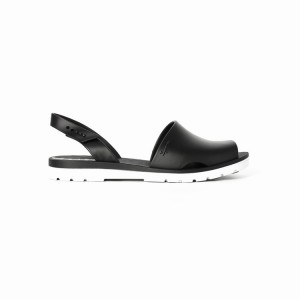 Black / White Ipanema Barcelona Women's Sandals | DT7438619