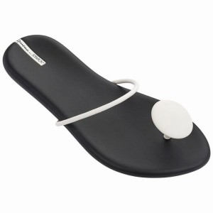 Black / White Ipanema Philippe Starck Thing U II Women's Flip Flops | UD5364970