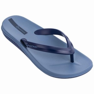 Blue / Navy Ipanema Anatomic Lapa Ad Men's Flip Flops | RW7041598