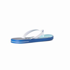 Blue / White Ipanema 10 Palm Men's Flip Flops | TO1523906