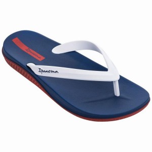 Blue / White Ipanema Ana Lapa Men's Flip Flops | BY3164725