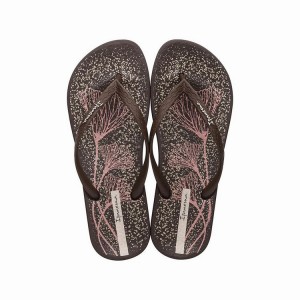 Brown Ipanema Anatomic Temas XI Women's Flip Flops | IU3701456