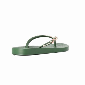 Green Ipanema Ana Lovely X Women's Flip Flops | NG5823941