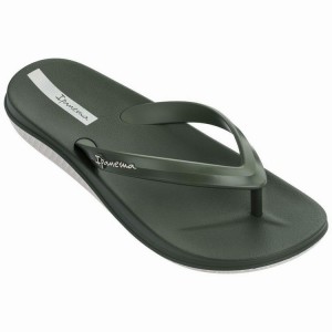 Green Ipanema Anatomic Lapa Ad Men's Flip Flops | JU1726054