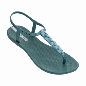 Green Ipanema Charm VI Wave Women's Sandals | EF1485267