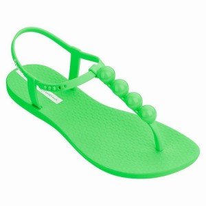 Green Ipanema Pearl Women's Sandals | DP2045197