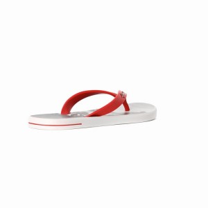 Grey / Red Ipanema 10 Palm Men's Flip Flops | KT7209846