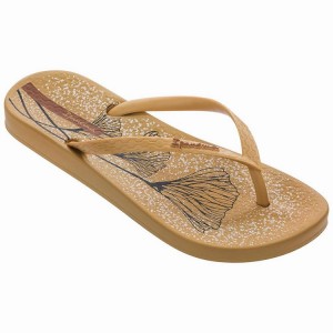 Khaki Ipanema Anatomic Temas XI Women's Flip Flops | JA0413682