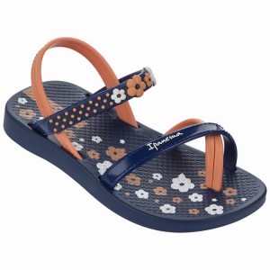 Navy / Orange Ipanema Blanket III Baby Sandals | KC8215769