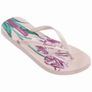 Pink Ipanema Botanicals Women's Flip Flops | GD6238904