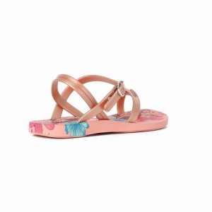 Pink / Beige Ipanema Suzi Print II Kids' Sandals | AN5342796