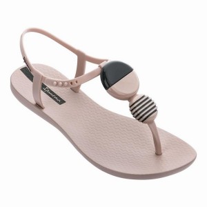 Pink / Black Ipanema Ella Women's Sandals | OX8394756