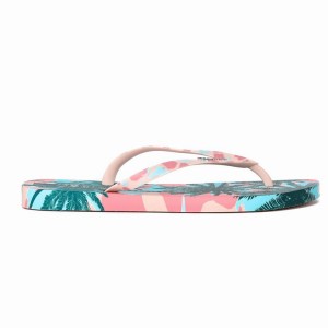 Pink / Green Ipanema I Love Sun Women's Flip Flops | NU9154083