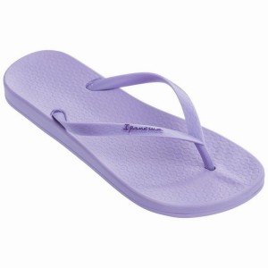 Purple Ipanema Anatomic Tan Colors Women's Flip Flops | DG8963012