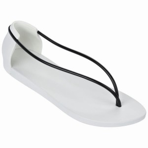 White / Black Ipanema Philippe Starck Thing N Women's Sandals | KE0632514