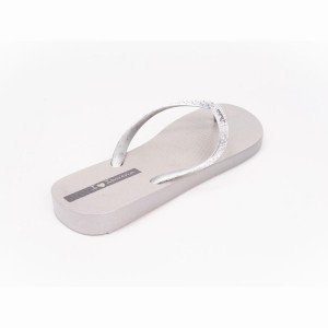 White / Silver Ipanema Glam Women's Flip Flops | FV0839764