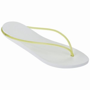 White / Yellow Ipanema Philippe Starck Thing M Women's Flip Flops | OL3079428