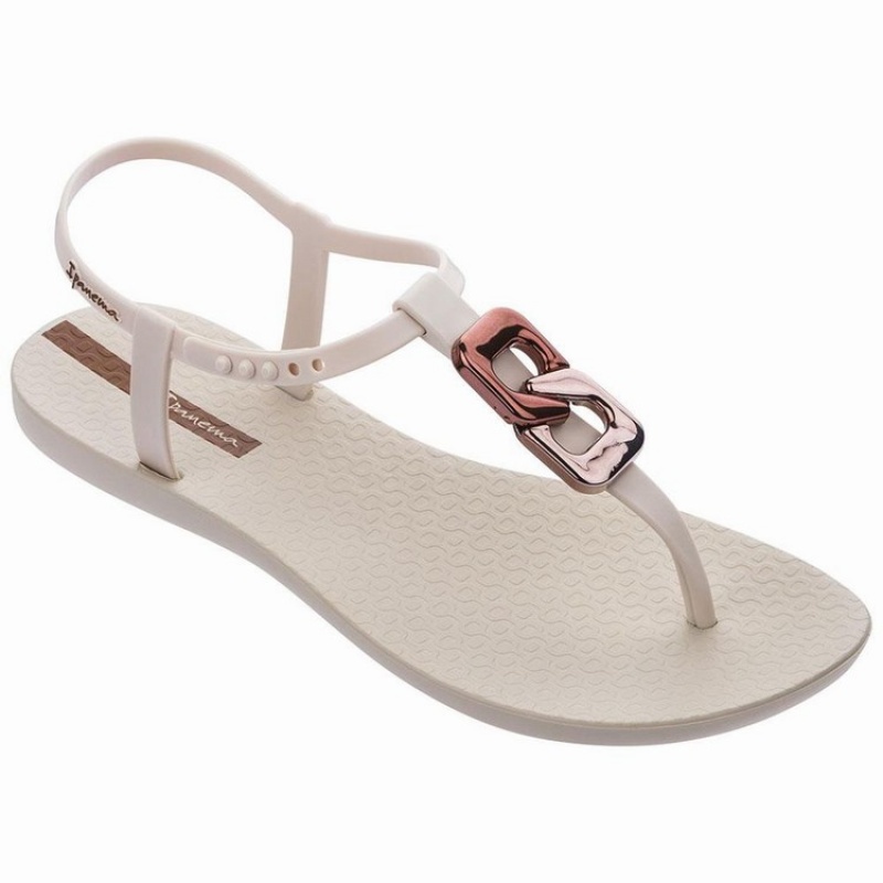 Beige Ipanema Class Chic Women\'s Sandals | CF3819046