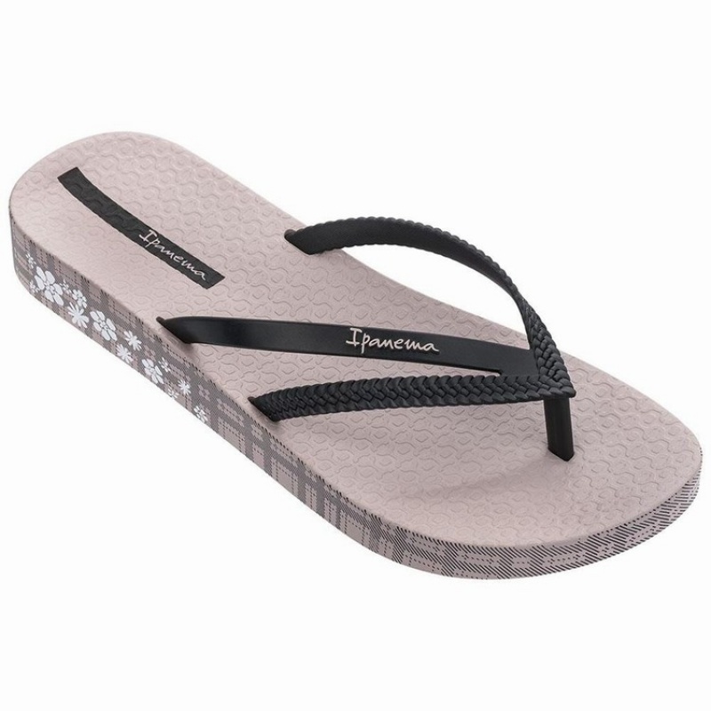 Beige / Black Ipanema Bossa Soft IV Women\'s Flip Flops | VN0436125