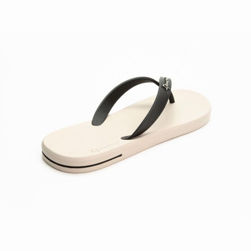 Beige / Black Ipanema Posto 10 Men's Flip Flops | YX3759281