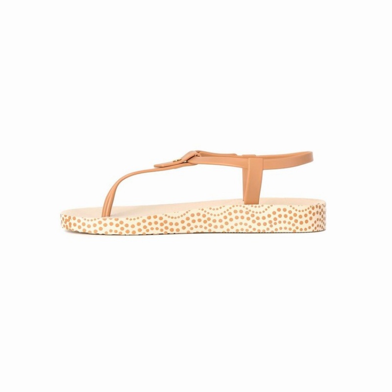 Beige / Brown Ipanema Plush Dots Women's Sandals | PF1893502