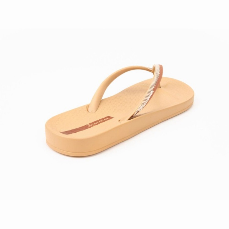 Beige / Brown / White Ipanema Ana Lovely IX Women's Flip Flops | JZ9215847