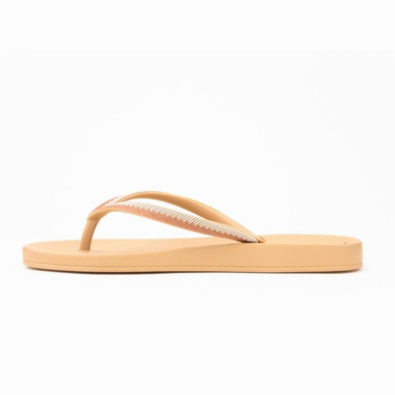 Beige / Brown / White Ipanema Ana Lovely IX Women's Flip Flops | JZ9215847