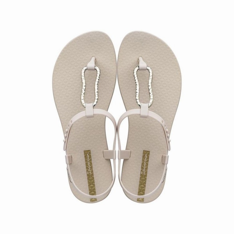 Beige / Gold Ipanema Class Mood Women's Sandals | JQ1507689