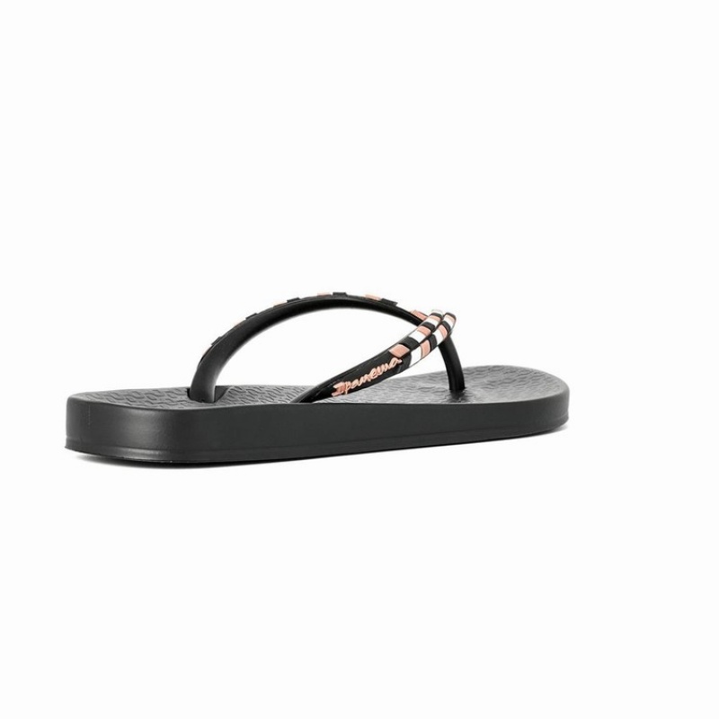 Black Ipanema Ana Lovely X Women\'s Flip Flops | AF5389072