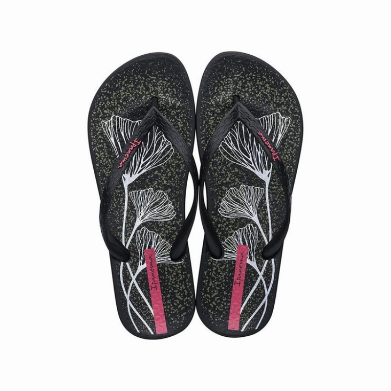 Black Ipanema Anatomic Temas XI Women\'s Flip Flops | AM6184359