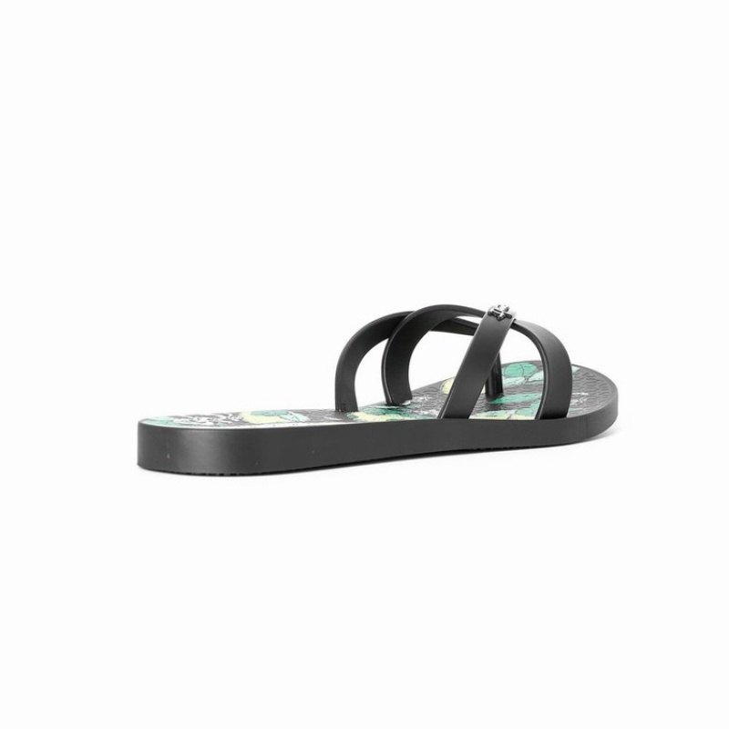 Black Ipanema Kirei Silk V Women\'s Flip Flops | FL0268453