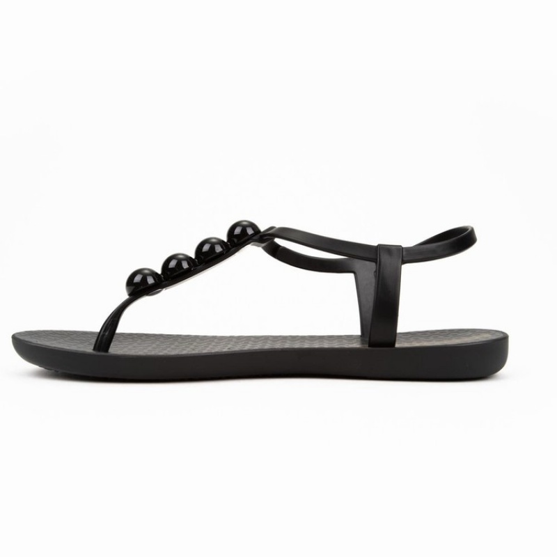 Black Ipanema Pearl Women's Sandals | SG5612749