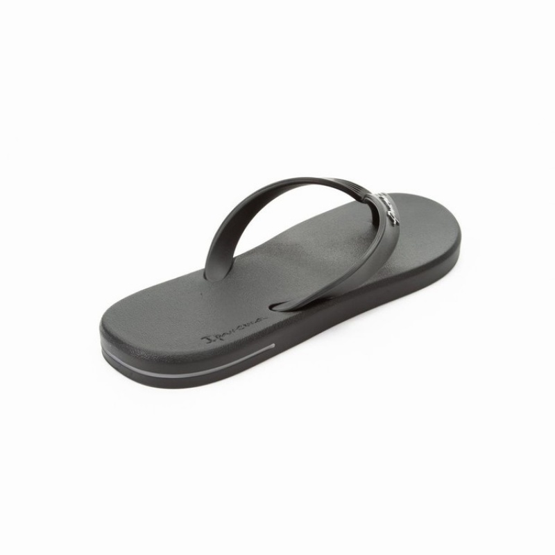 Black Ipanema Posto 10 Men's Flip Flops | YO6124587