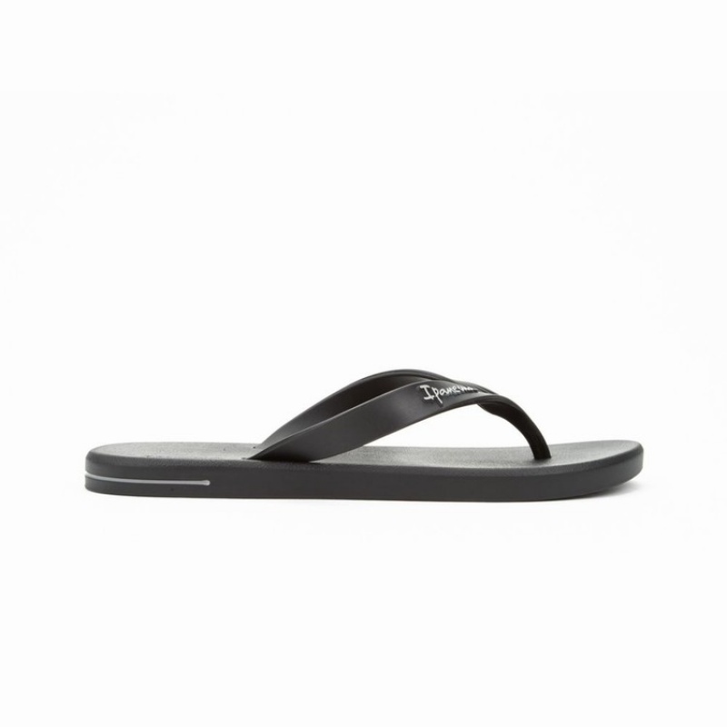 Black Ipanema Posto 10 Men's Flip Flops | YO6124587