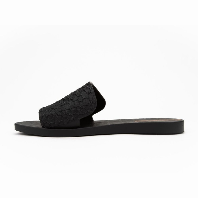 Black Ipanema Skin Women's Sandals | GO3250978