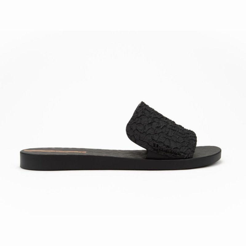 Black Ipanema Skin Women's Sandals | GO3250978