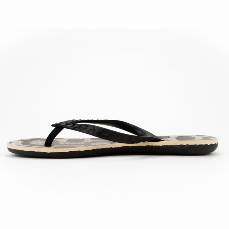 Black / Beige Ipanema RJ Men's Flip Flops | MT6739180