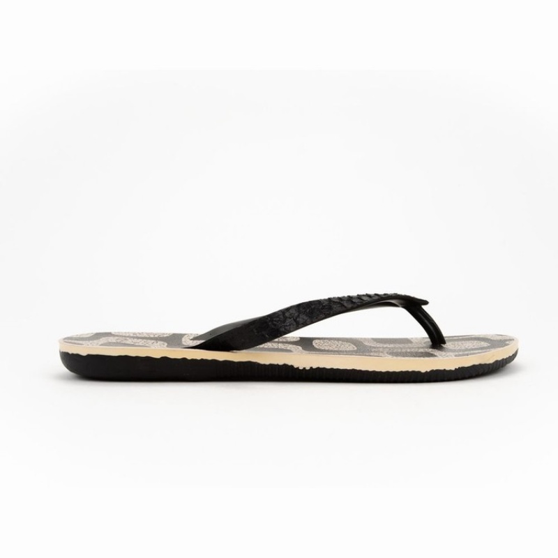 Black / Beige Ipanema RJ Men's Flip Flops | MT6739180