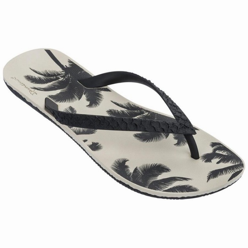 Black / Beige Ipanema RJ Men's Flip Flops | BN9275813