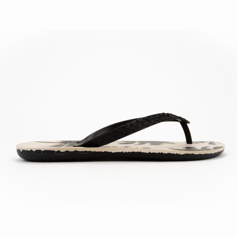 Black / Beige Ipanema RJ Men's Flip Flops | BN9275813