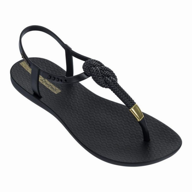 Black / Gold Ipanema Class Glam II Women's Sandals | IN7829564